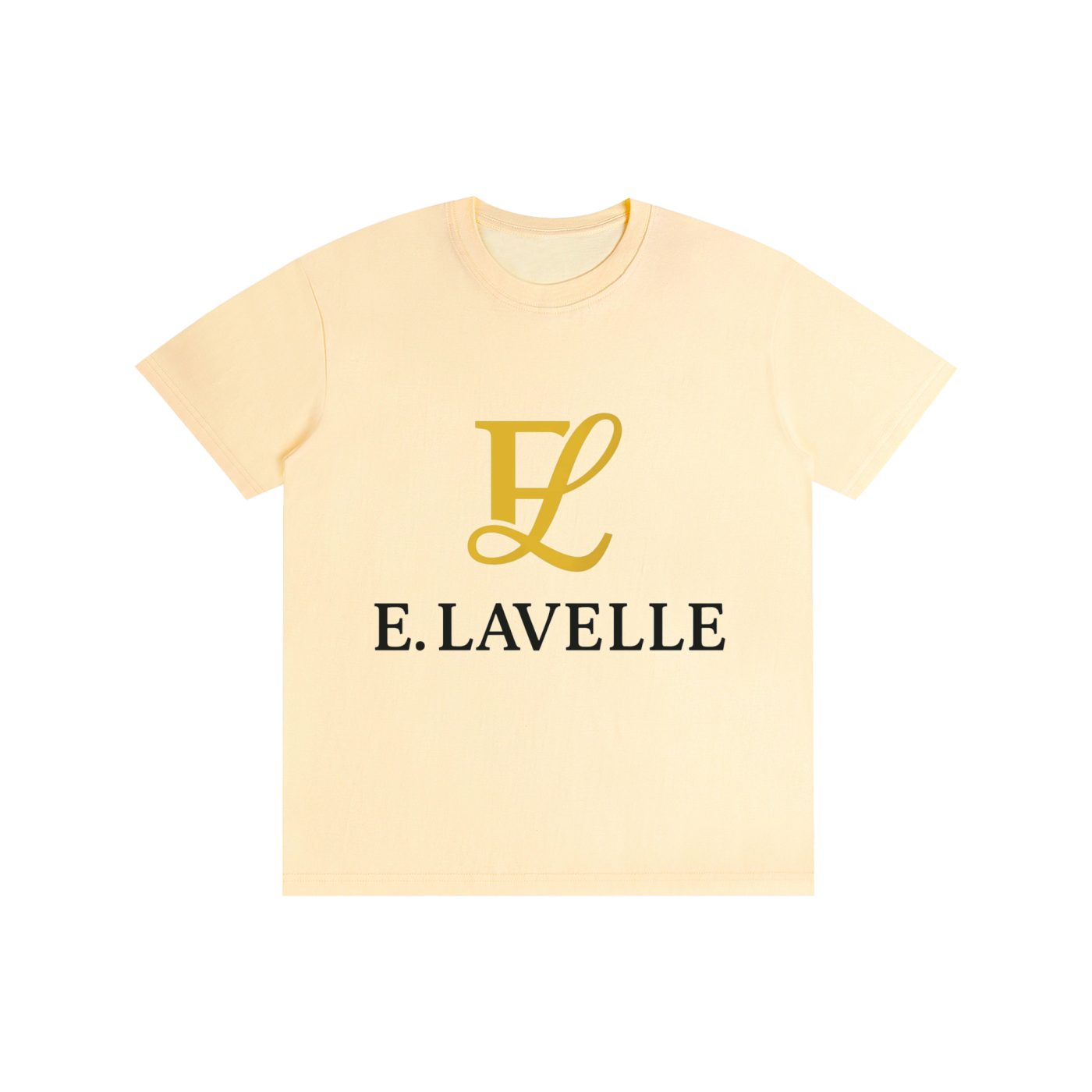 Pure Cotton Unisex T-Shirt Gold Logo