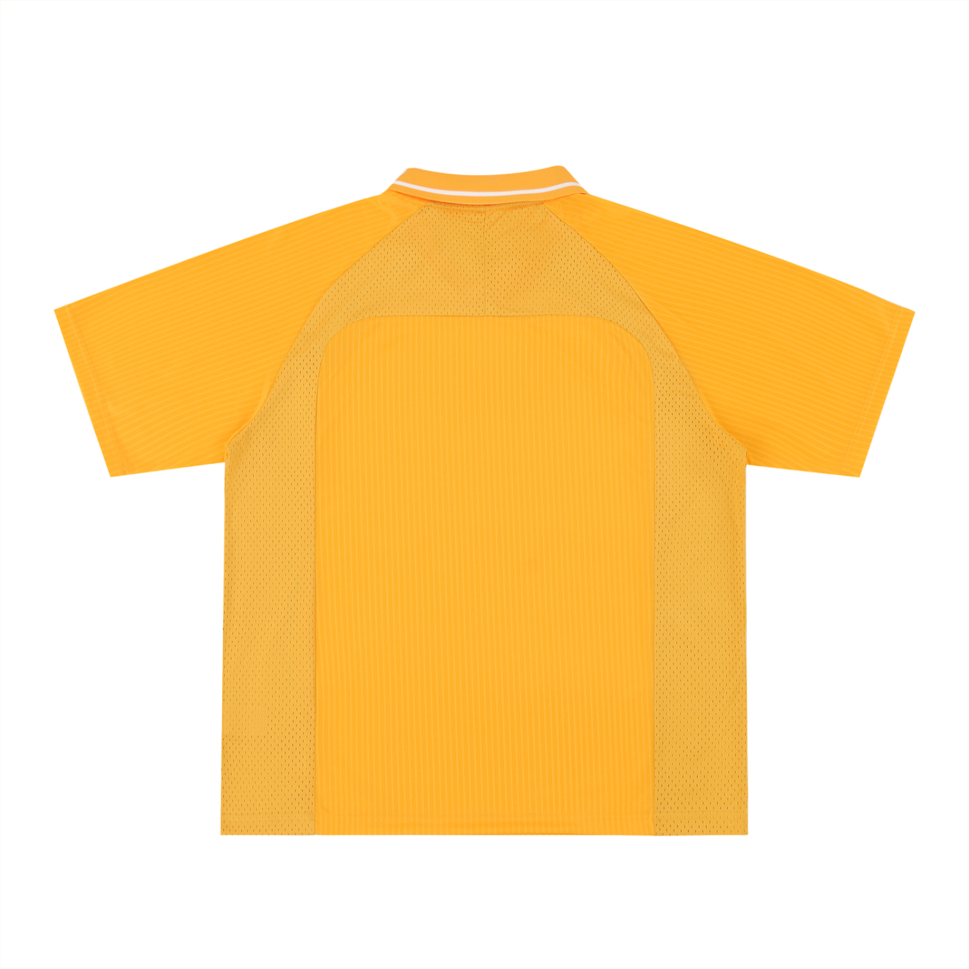 Striped V-Neck Soccer Jersey Red Logo
