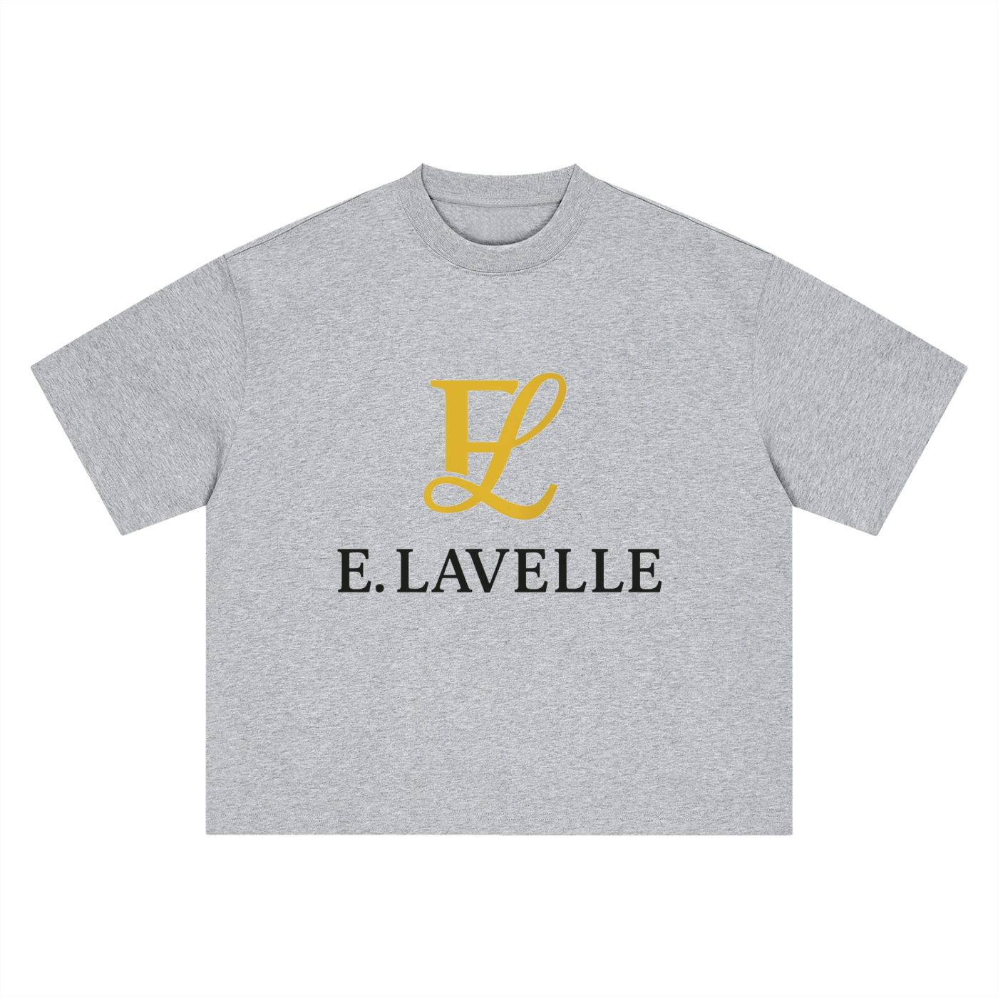 Boxy Oversized T-Shirt Gold Logo