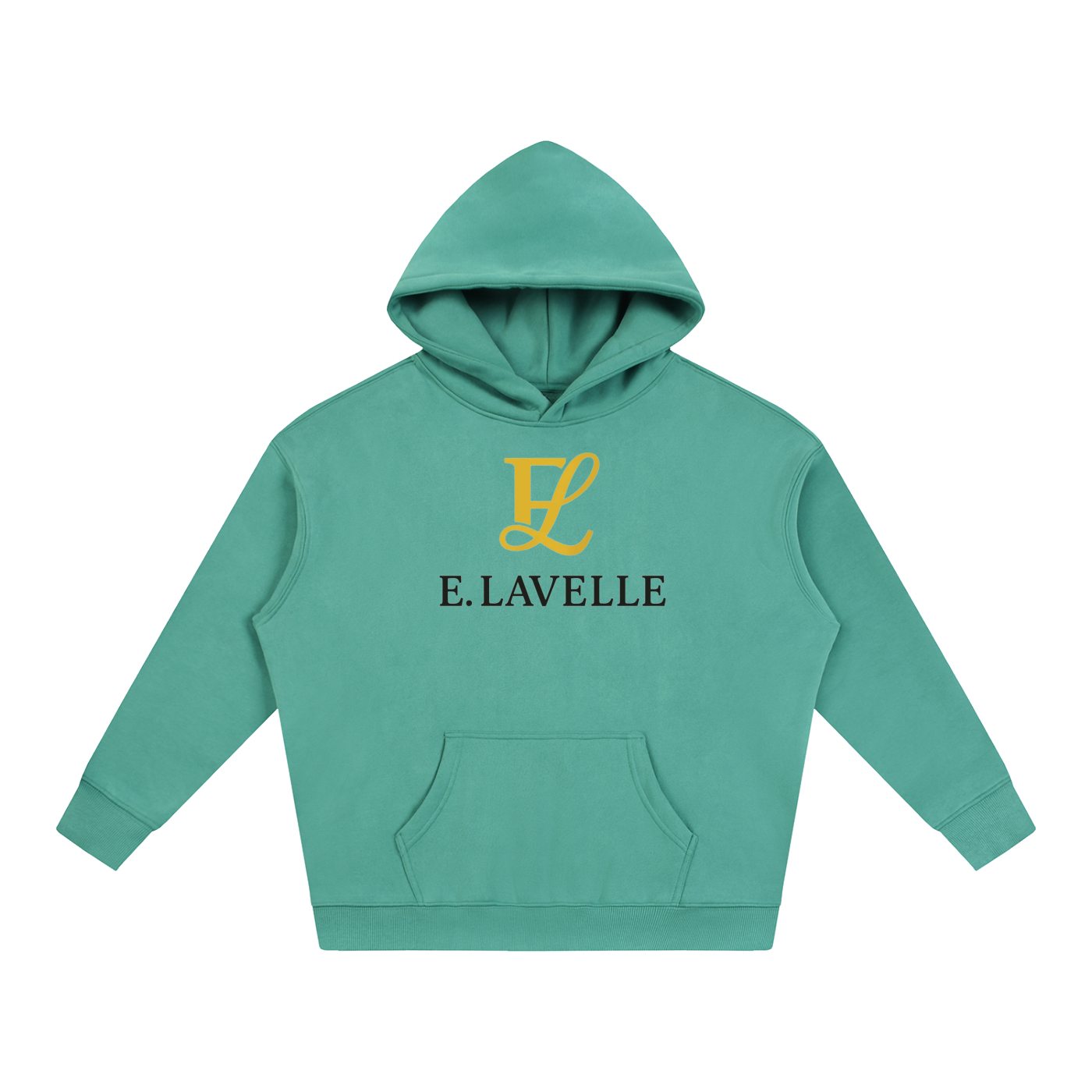 Oversize Fleeced HoodieGold Logo