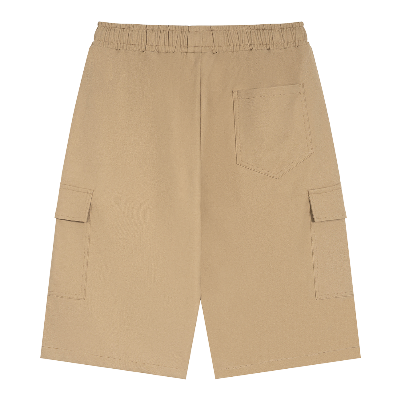 ELavelle Unisex Drawstring Cargo Shorts Red Logo