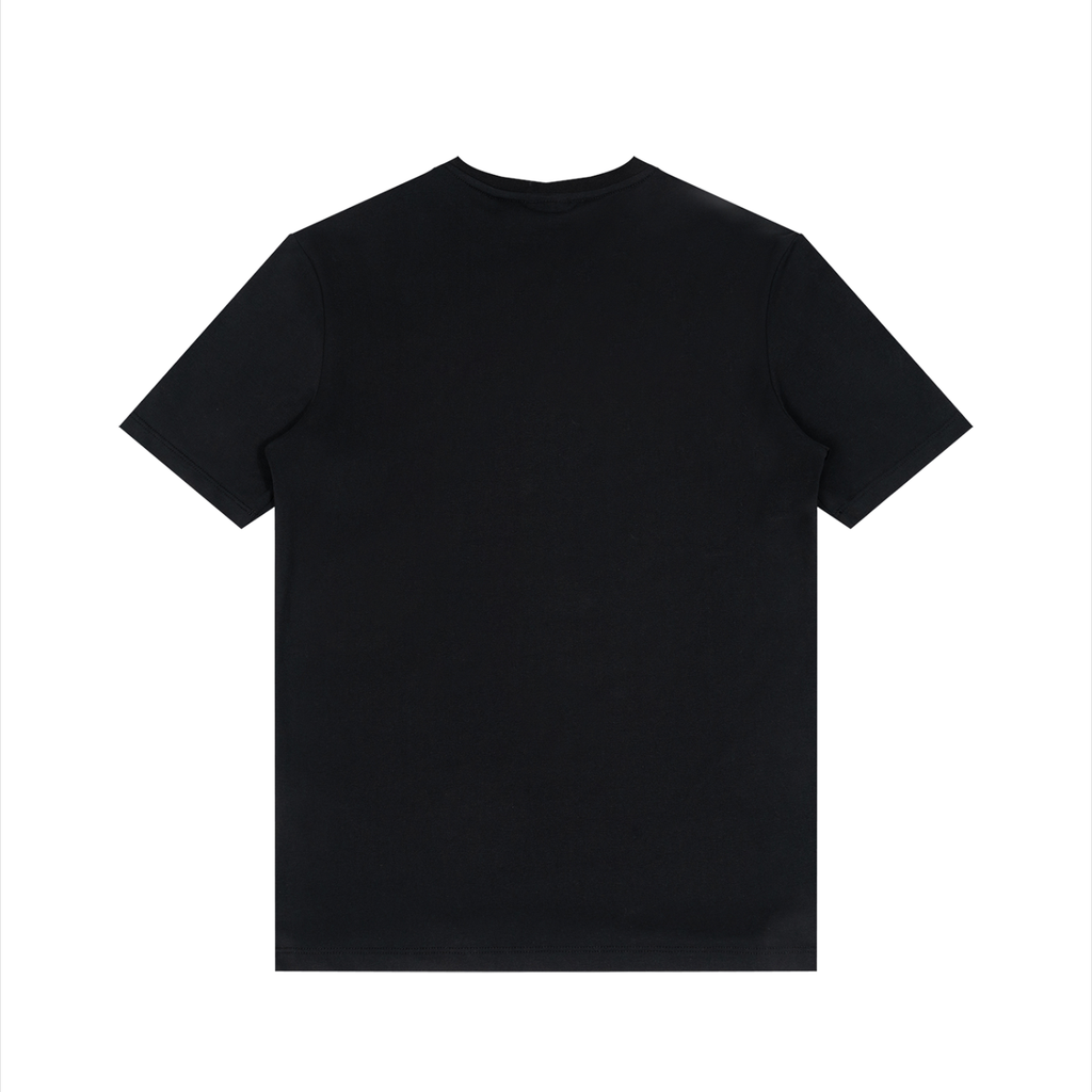 Men's Solid V-Neck T-Shirt Red Logo