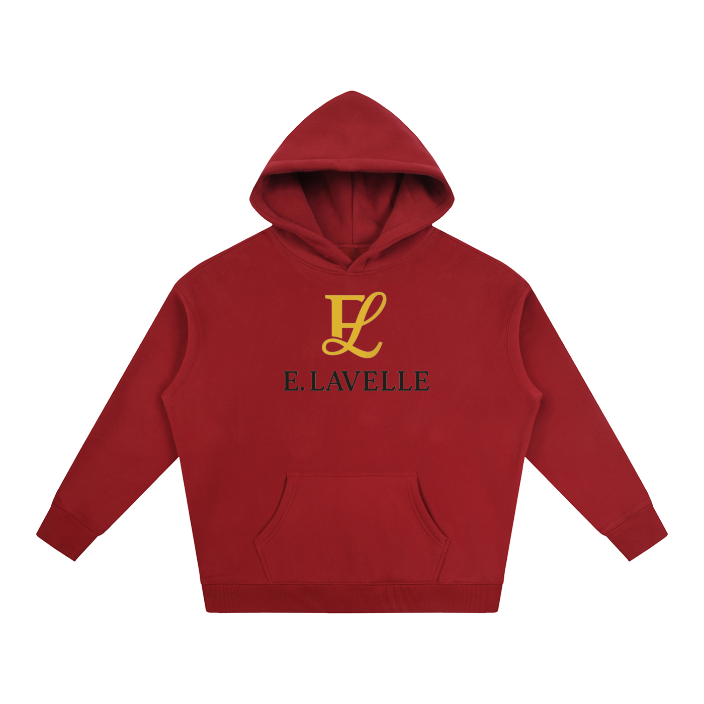 Oversize Fleeced HoodieGold Logo
