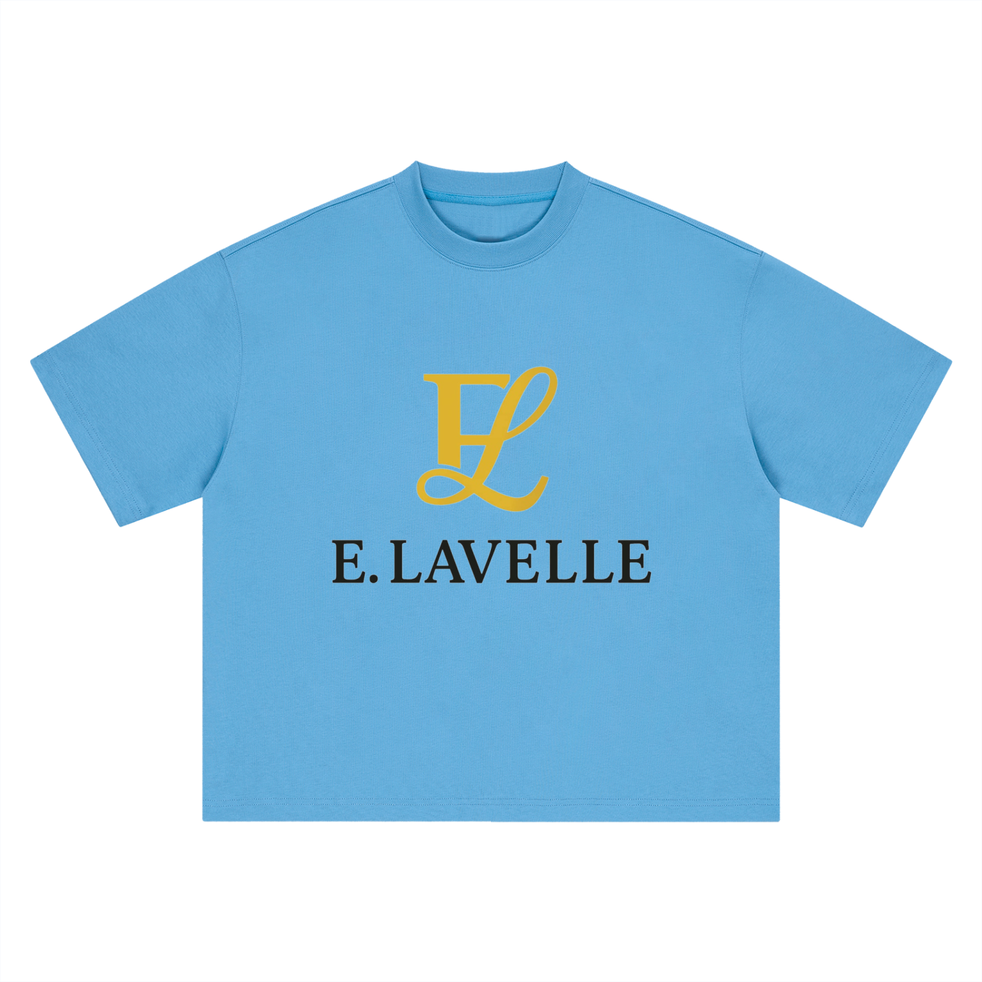 Boxy Oversized T-Shirt Gold Logo