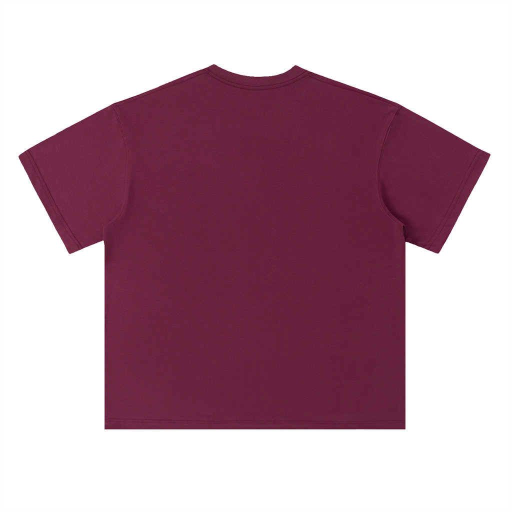 Heavyweight Drop Shoulder Cotton T-Shirt Black & Gold Logo