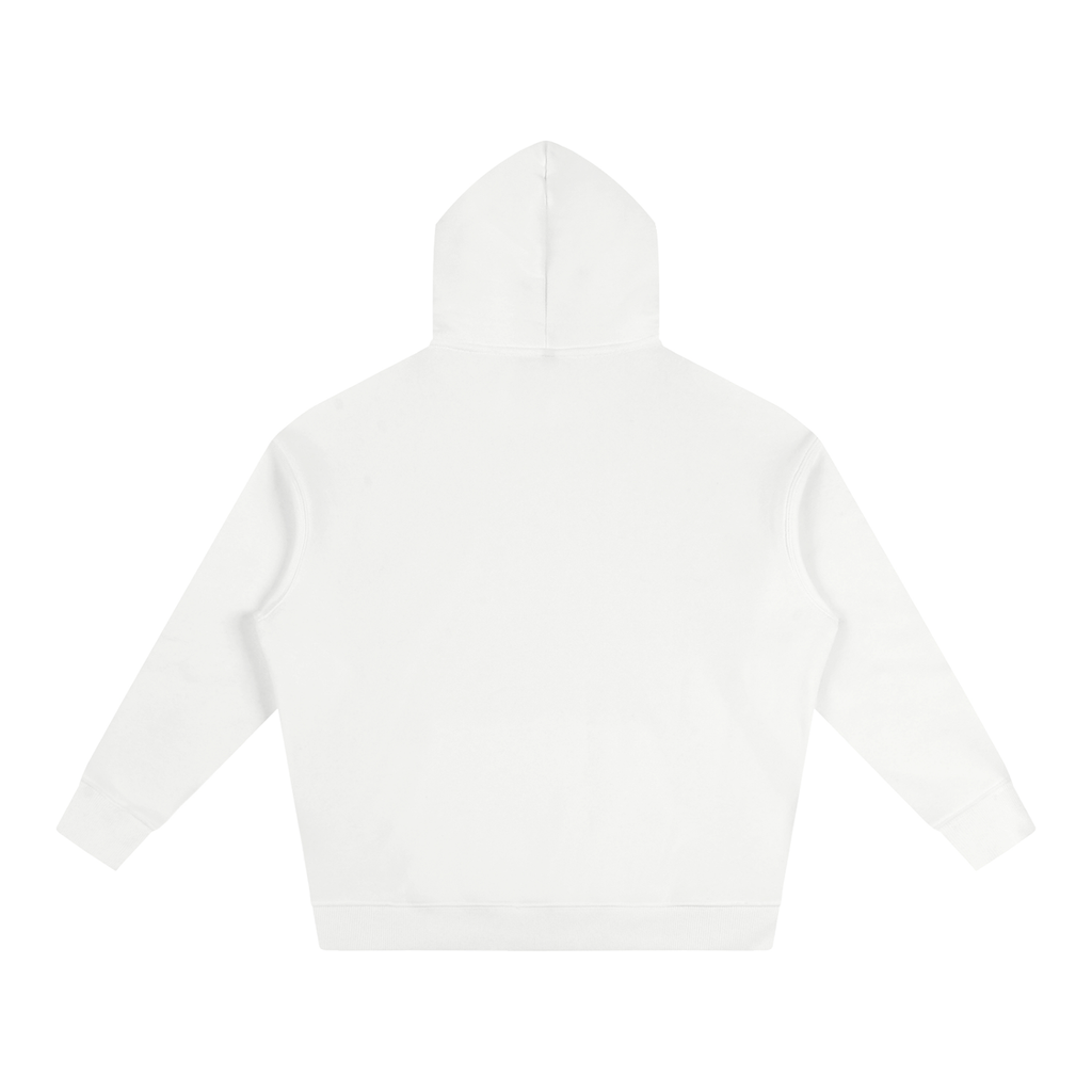 Oversize Fleeced Hoodie Red Logo