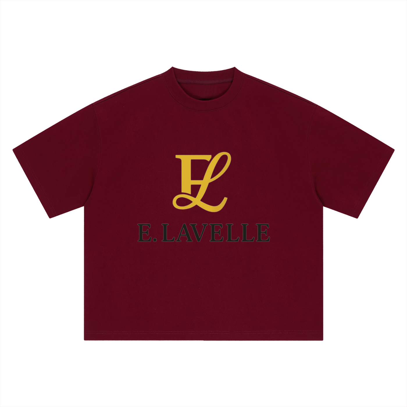 Boxy Oversized T-Shirt Gold Logo