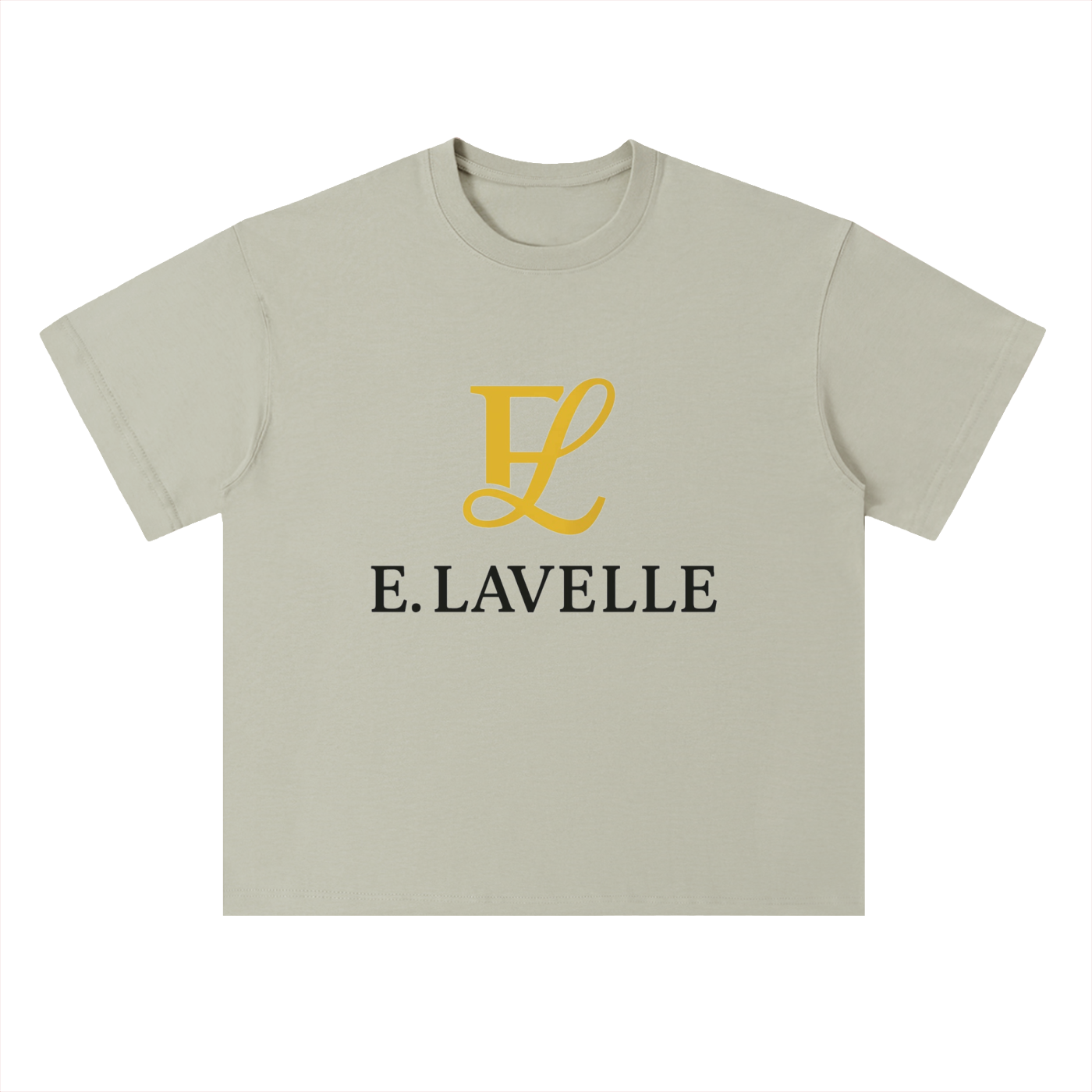 Heavyweight Drop Shoulder Cotton T-Shirt Gold