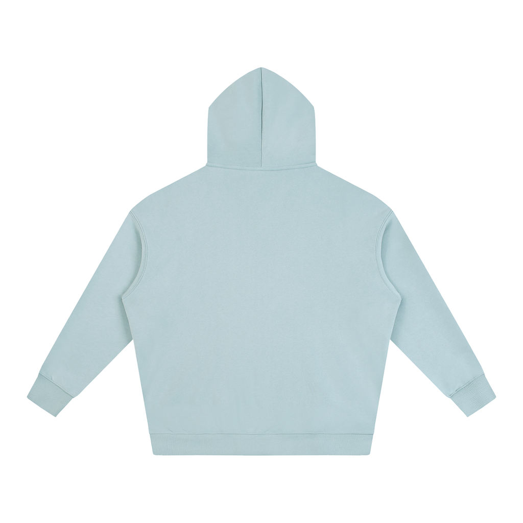 Oversize Fleeced Hoodie Red Logo
