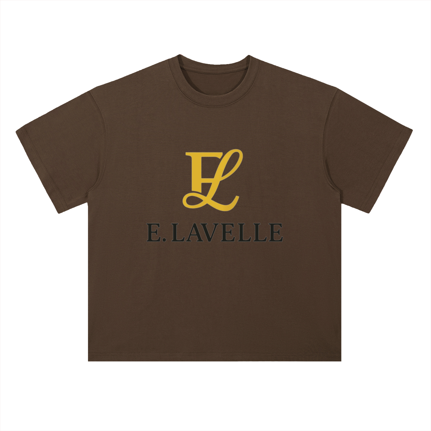 Heavyweight Drop Shoulder Cotton T-Shirt Gold