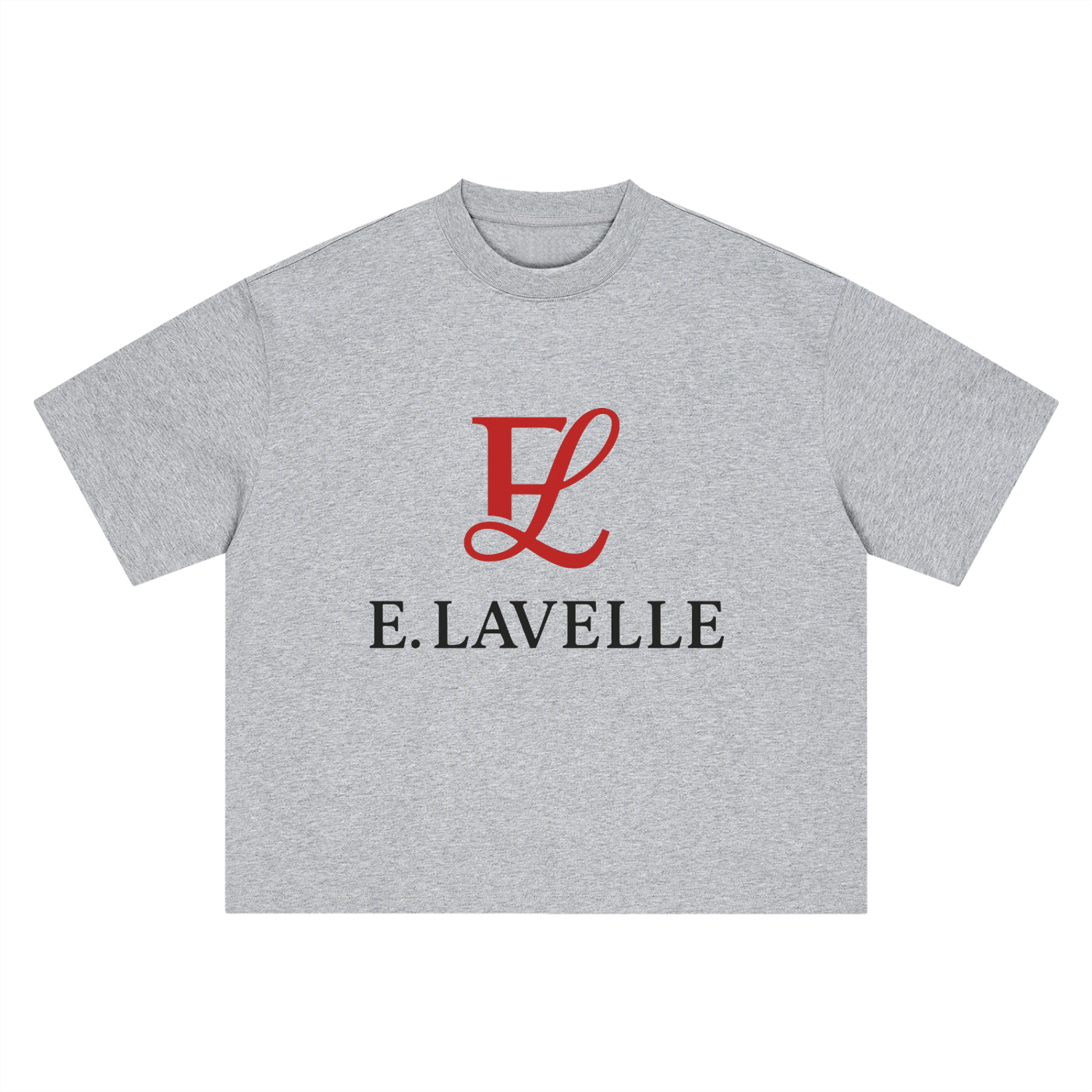 Boxy Oversized T-Shirt Red Logo