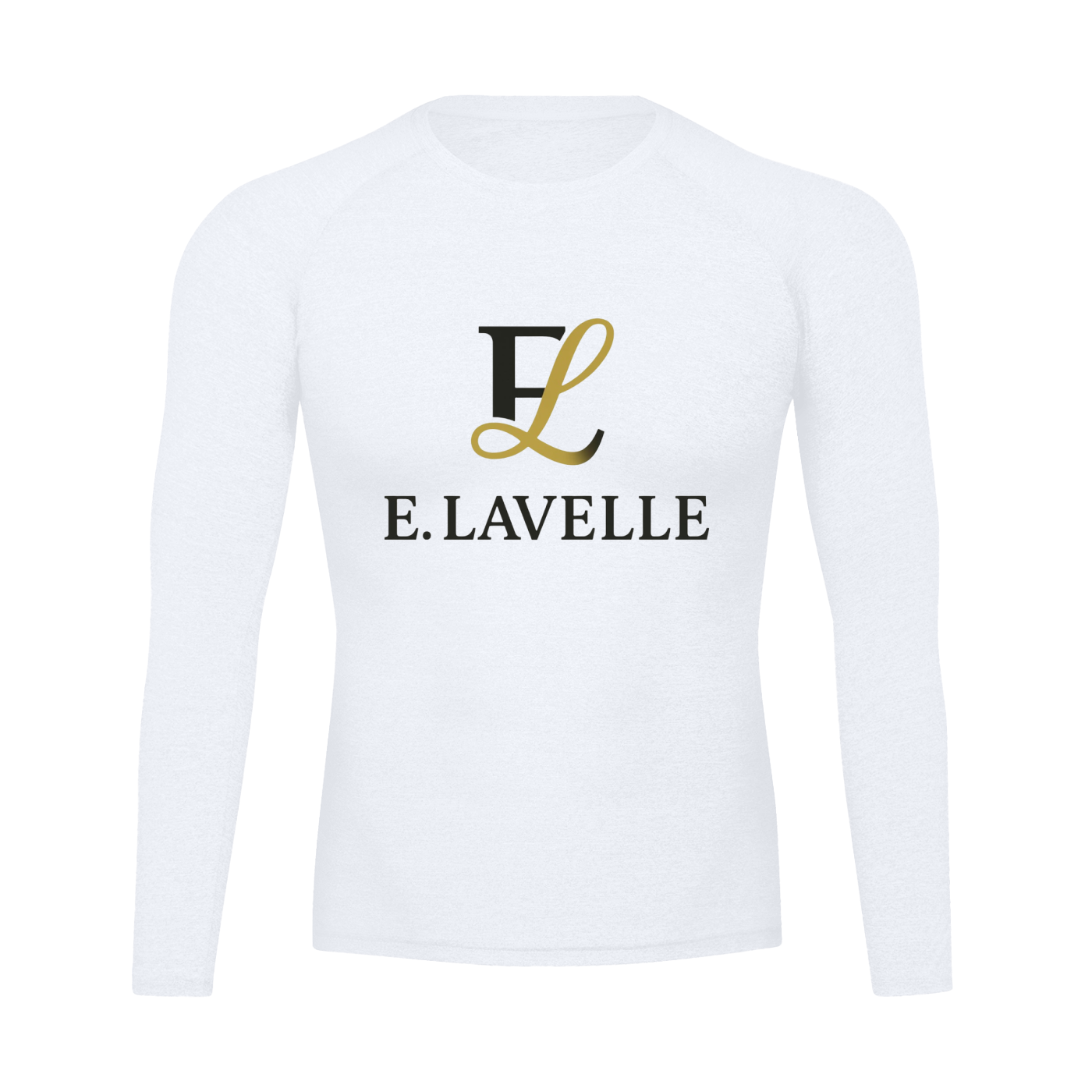 Performance Long Sleeve T-Shirt Blck & Gold Logo