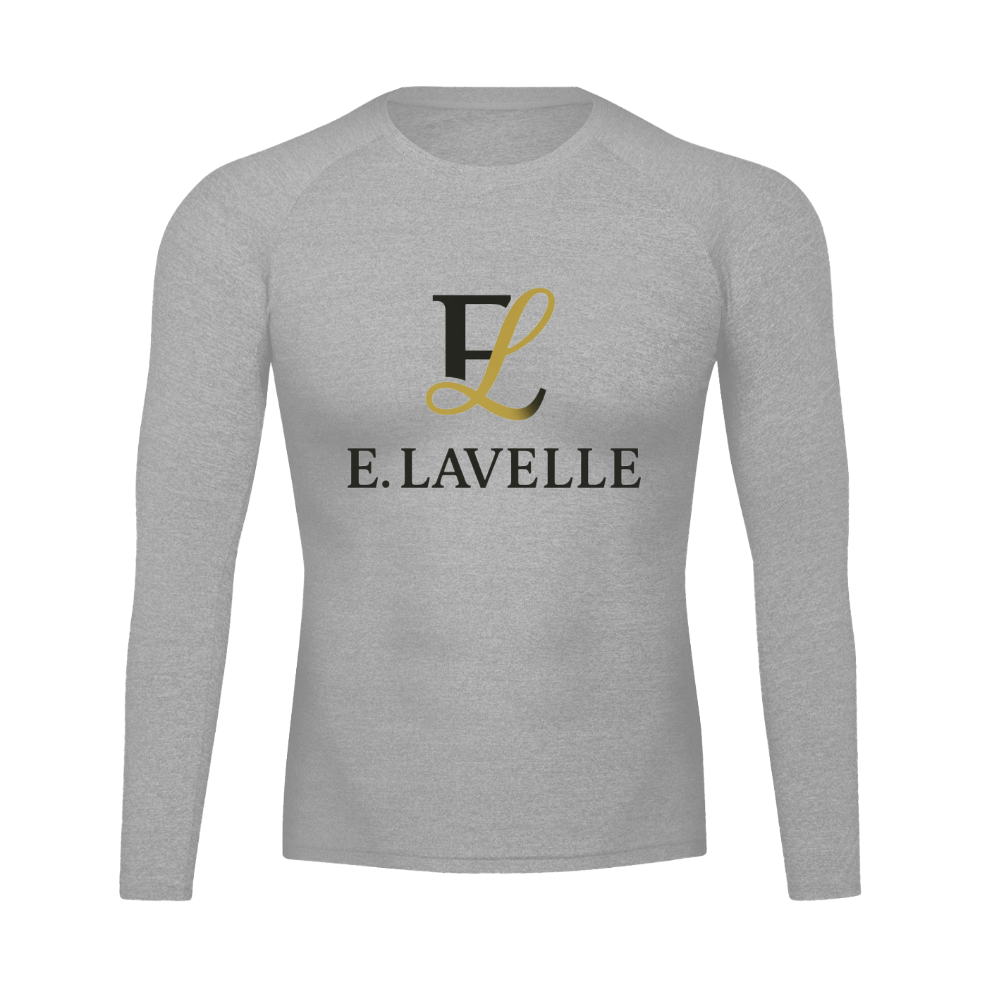 Performance Long Sleeve T-Shirt Blck & Gold Logo