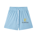 Mesh Drawstring Shorts Gold Logo