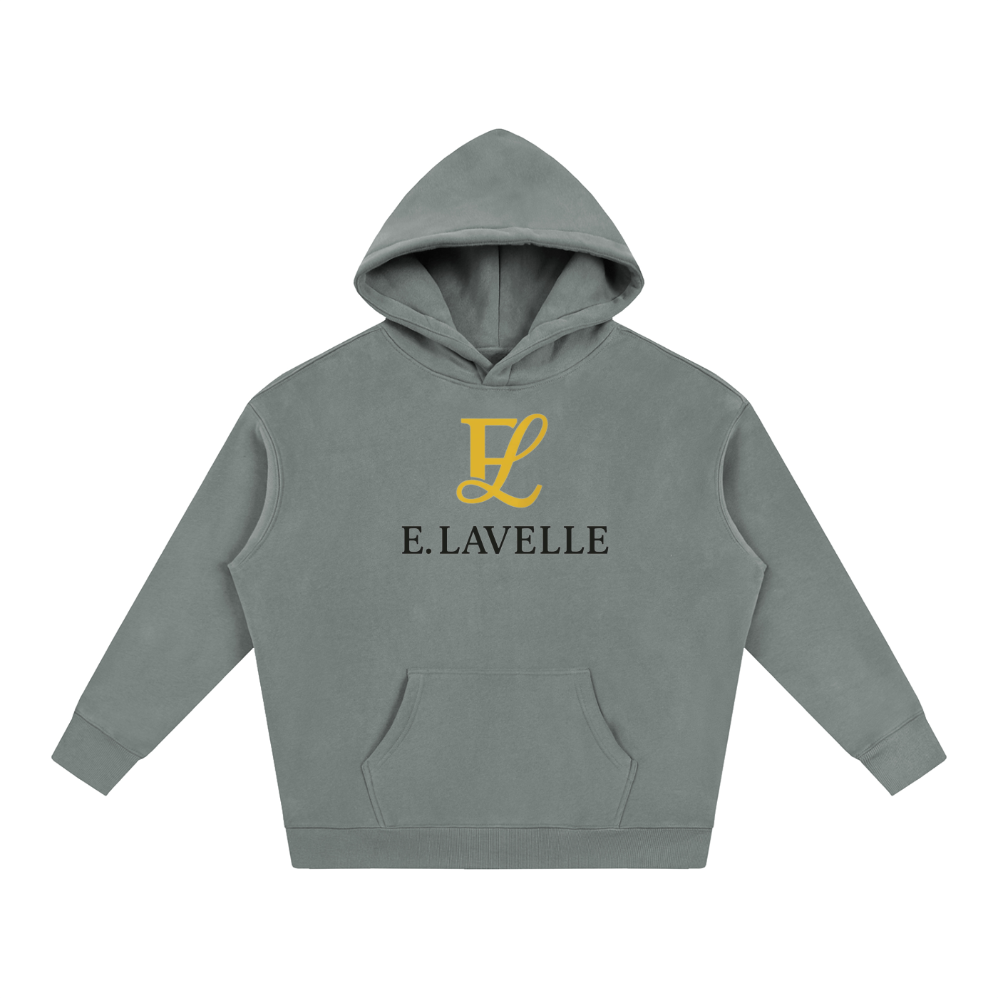 Oversize Fleeced HoodieGold Logo