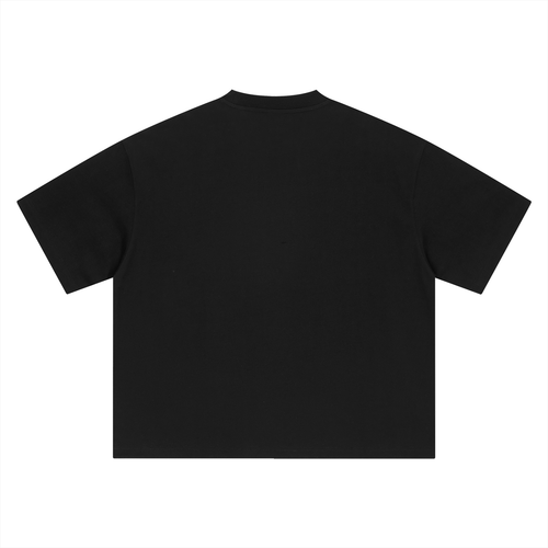 Boxy Oversized T-Shirt Gold Logo