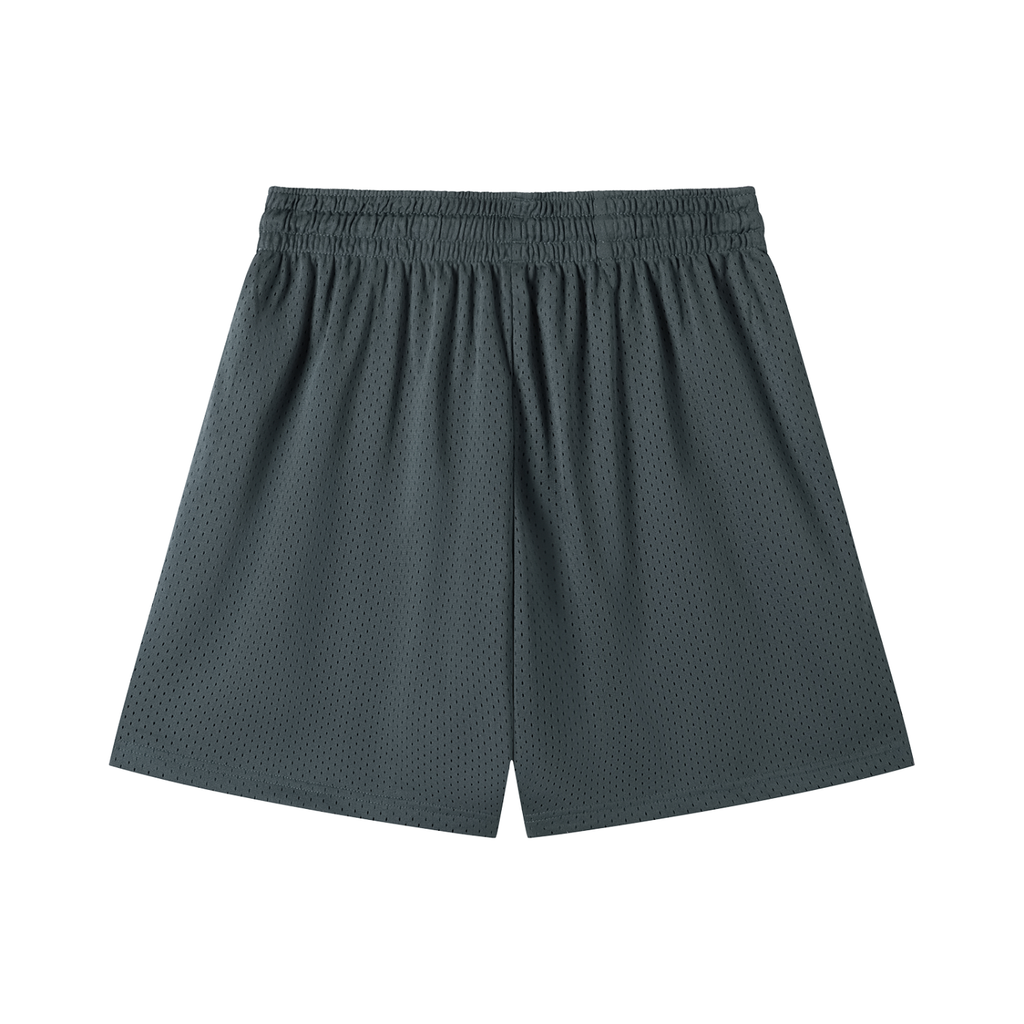 Mesh Drawstring Shorts Gold Logo