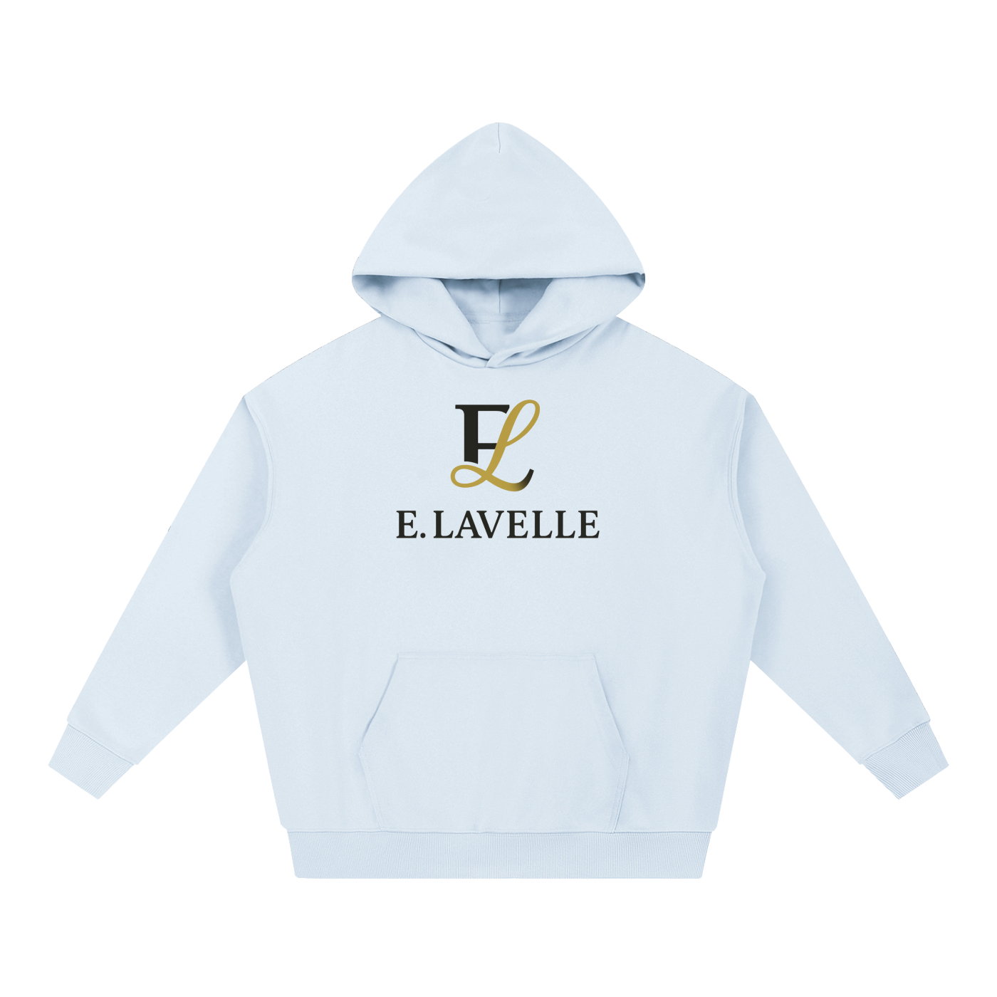 ELavelle Essential Heavyweight Hoodie Blck & Gold Logo