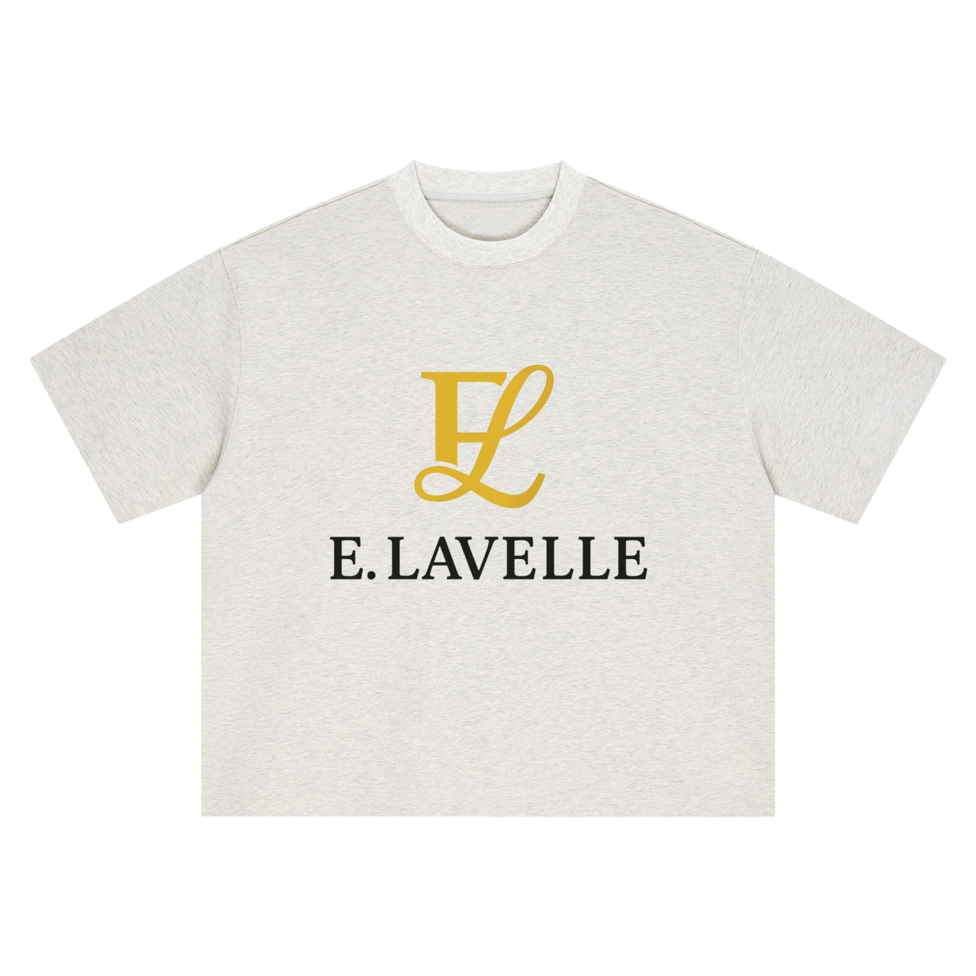 Boxy Oversized T-Shirt Gold Logo