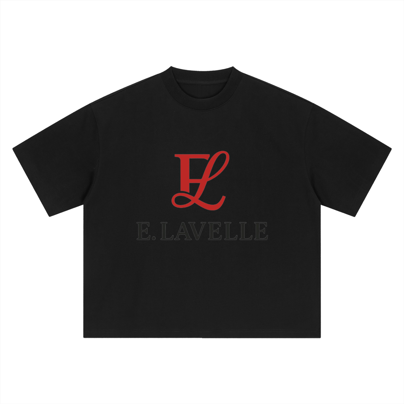 Boxy Oversized T-Shirt Red Logo