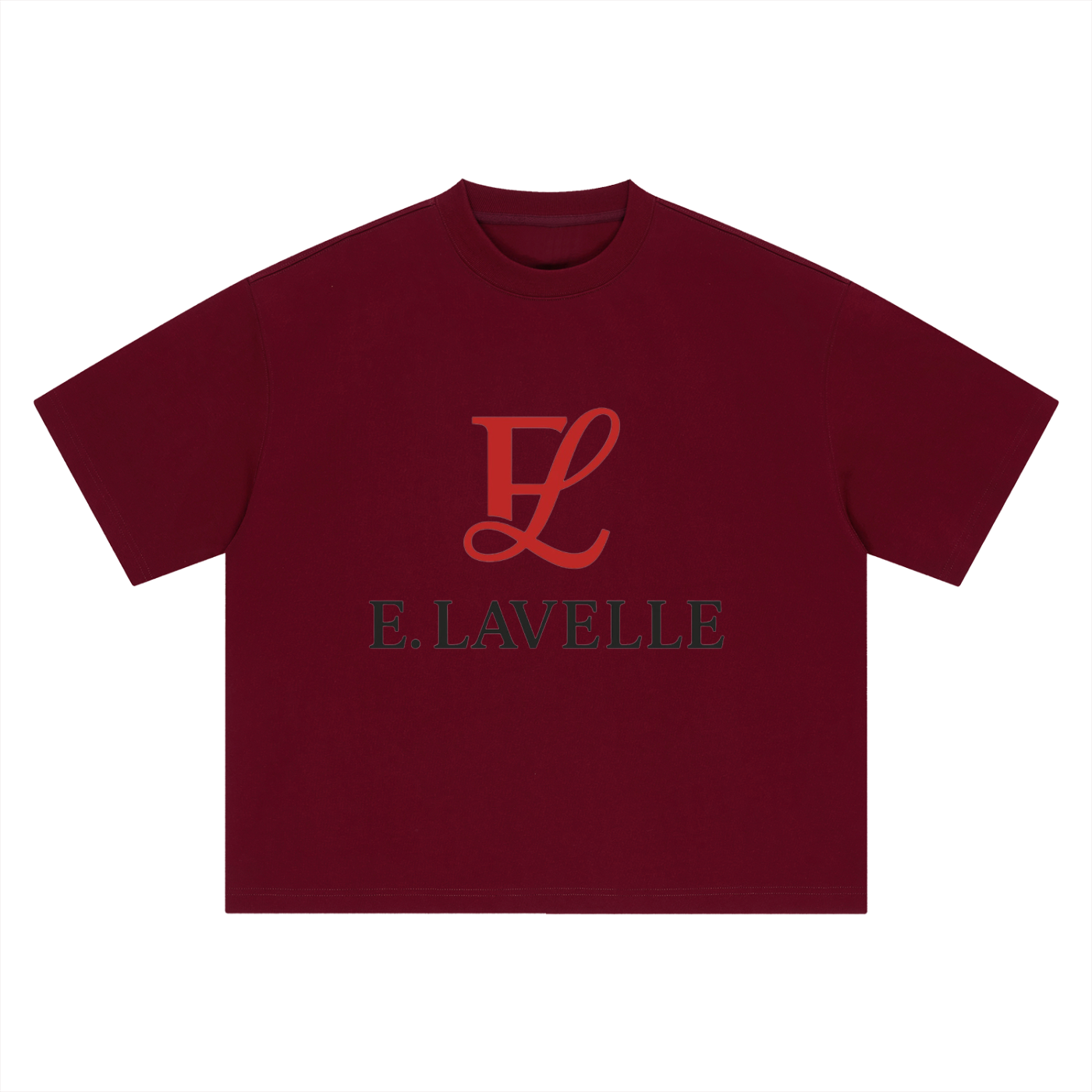 Boxy Oversized T-Shirt Red Logo