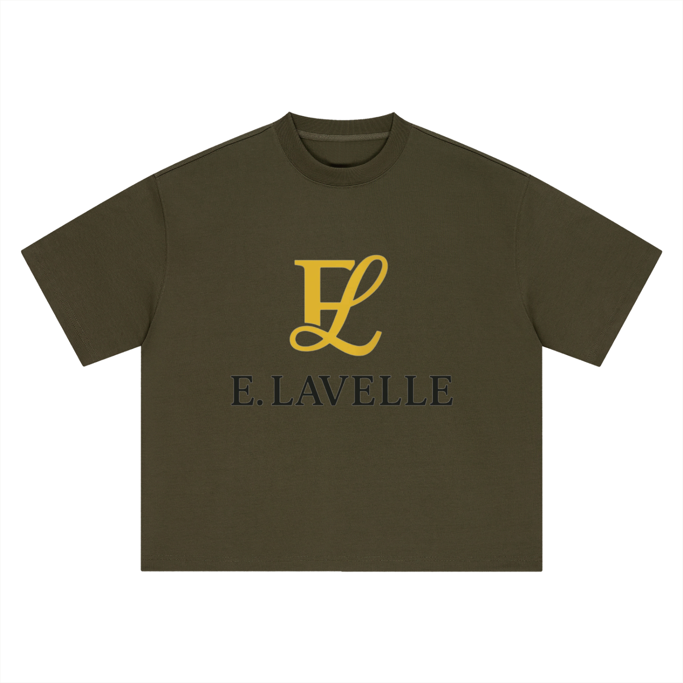 Boxy Oversized T-Shirt Gold Logo