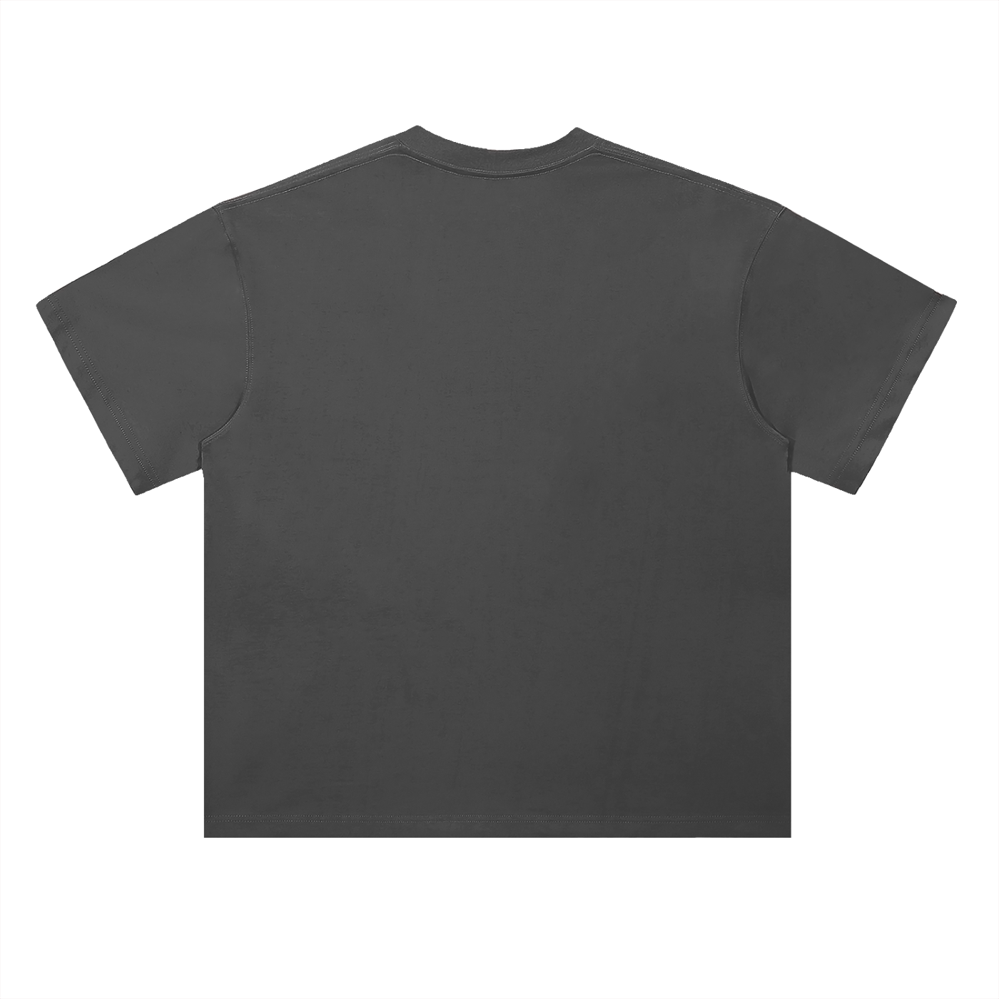 Heavyweight Drop Shoulder Cotton T-Shirt Red Logo