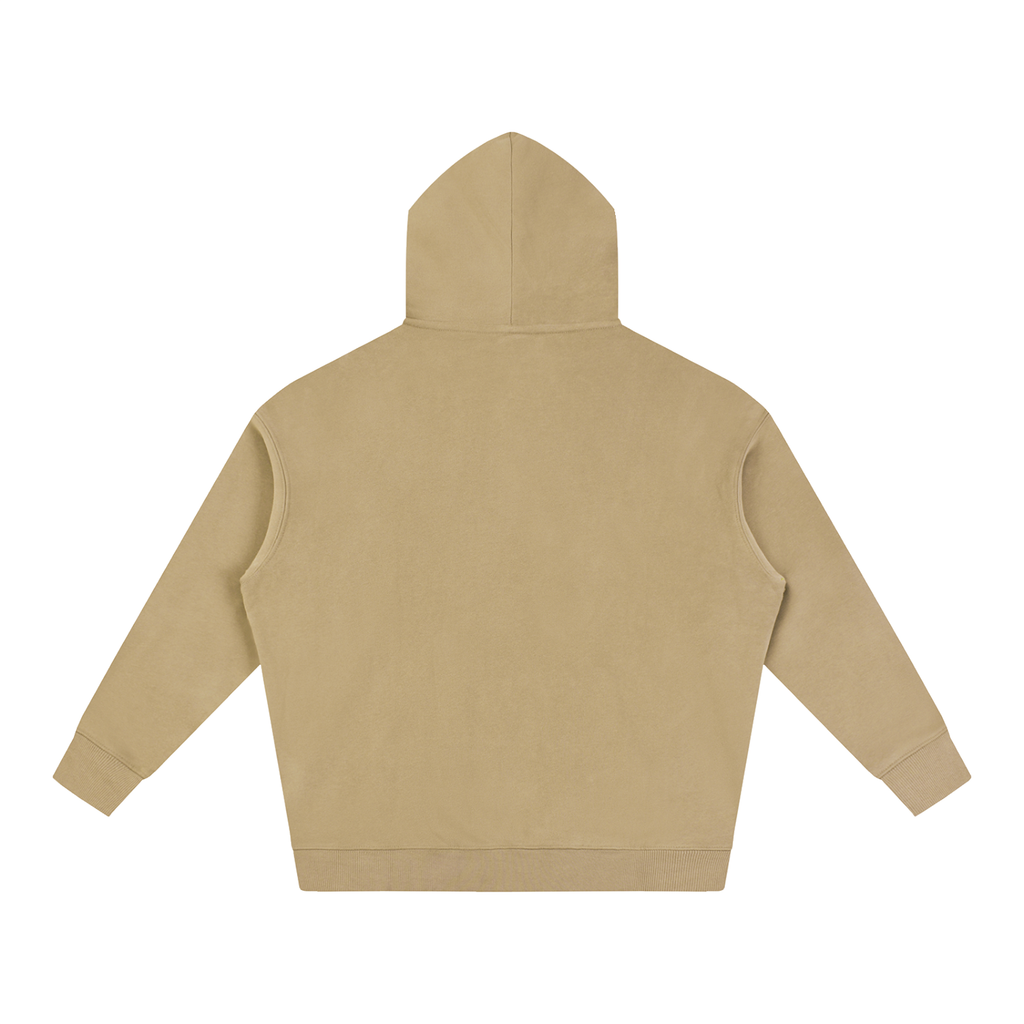 Oversize Fleeced Hoodie Red Logo