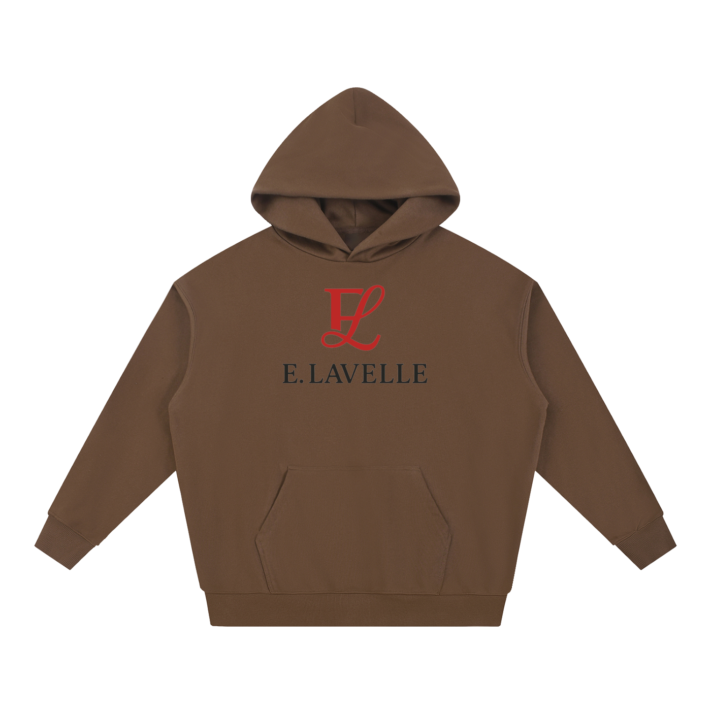 ELavelle Essential Heavyweight Hoodie Red Logo