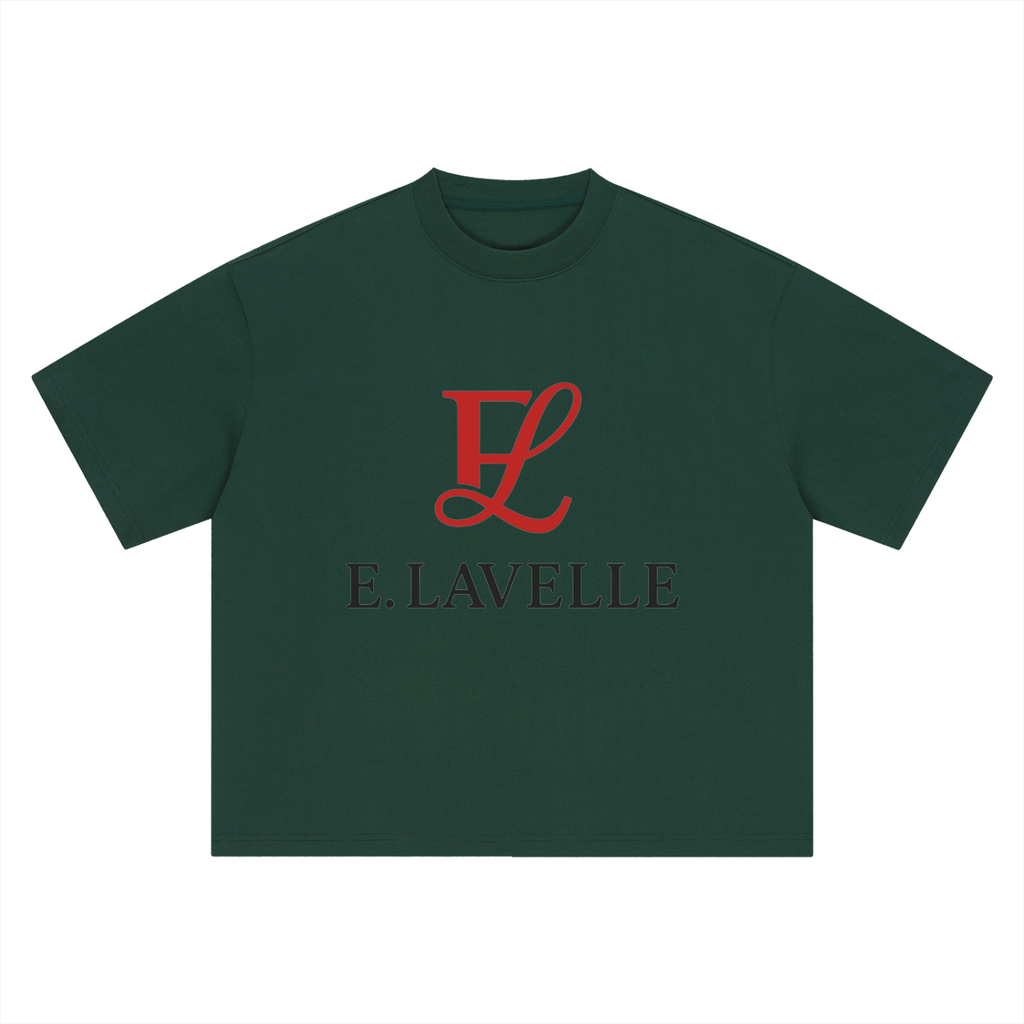 Boxy Oversized T-Shirt Red Logo
