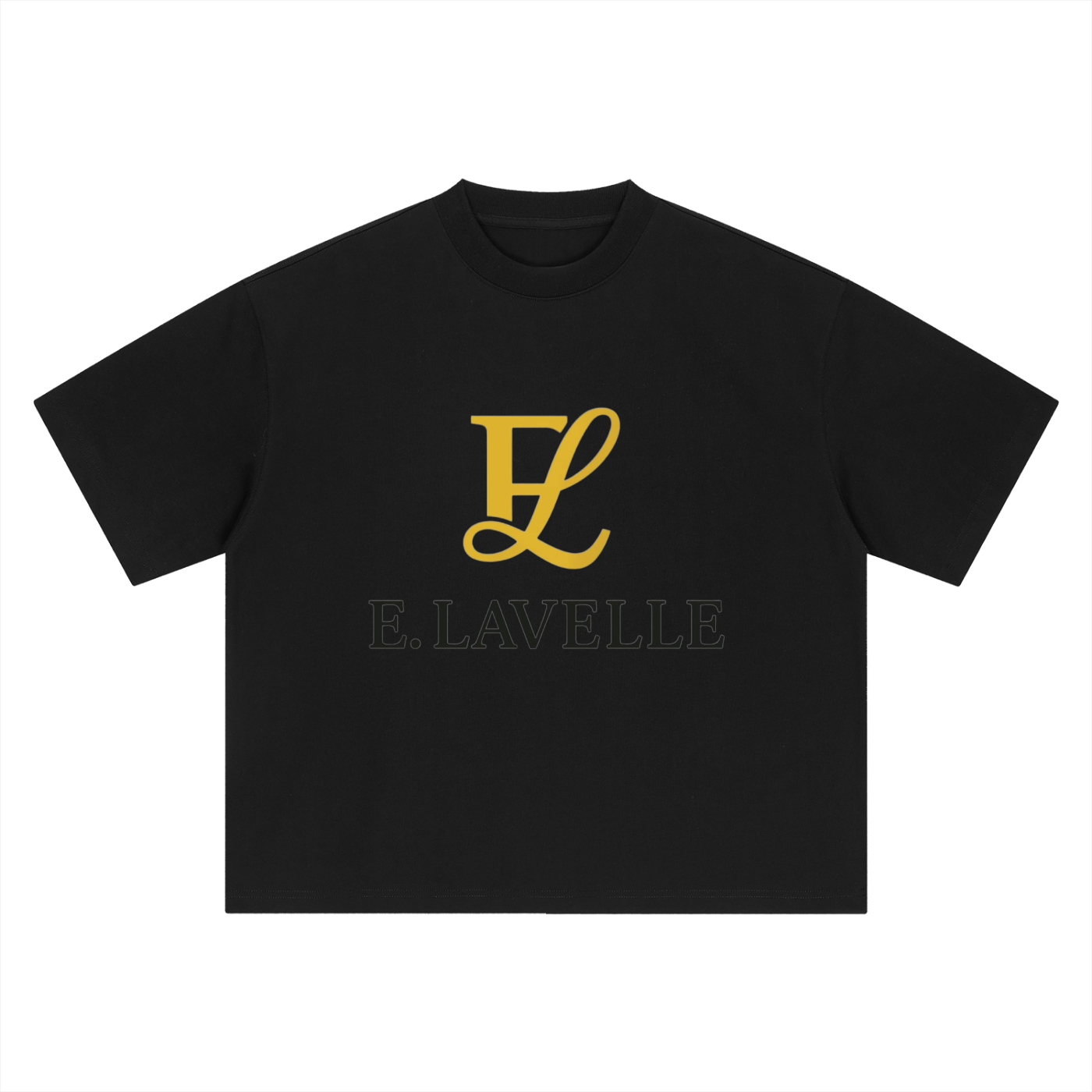 Boxy Oversized T-Shirt Gold Logo