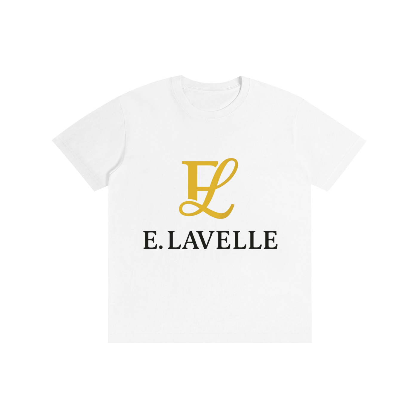 Pure Cotton Unisex T-Shirt Gold Logo