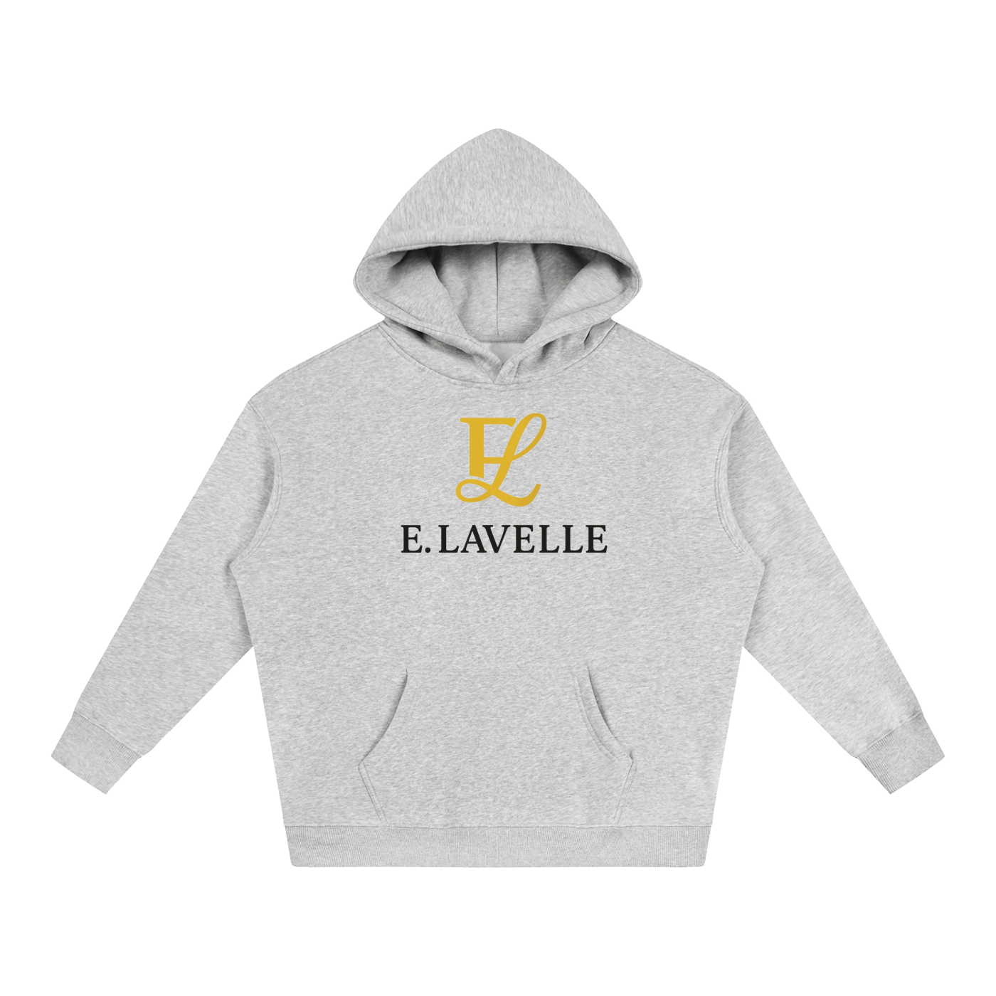 Oversize Fleeced HoodieGold Logo