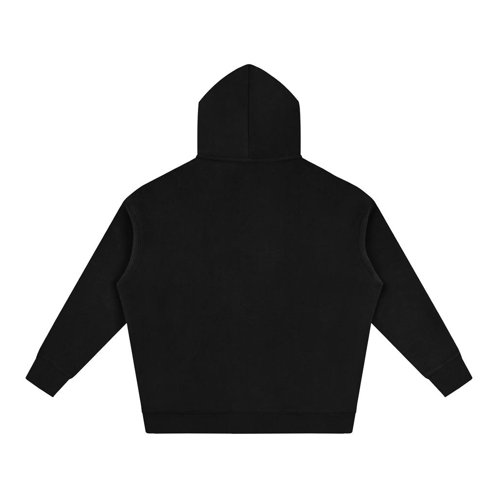 Oversize Fleeced Hoodie Red Logo