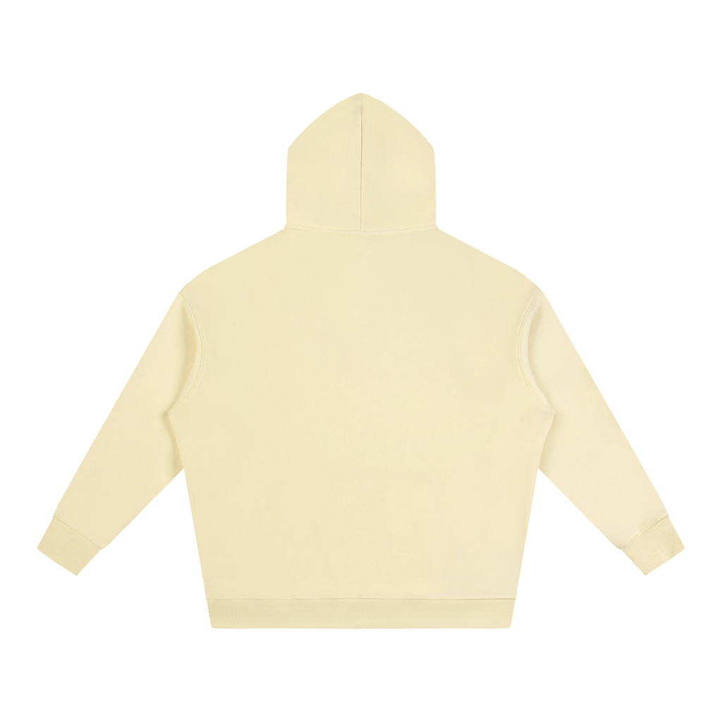 Oversize Fleeced Hoodie Red Logo